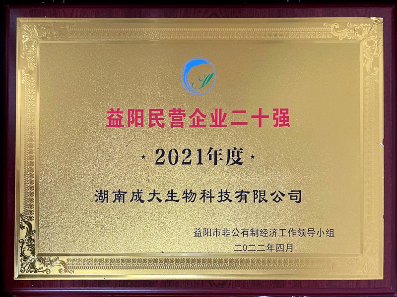 2021年度益陽市民營企業(yè)20強(qiáng)